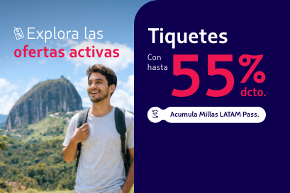Descuentos en tiquetes aéreos megapromo LATAM abril 2026 de LATAM AIRLINES