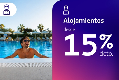 Hasta 40% dcto. en la reserva de tu alojamiento ideal en LATAM