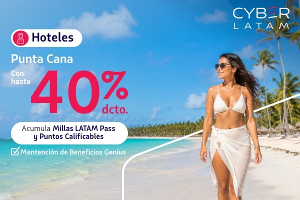 Hasta 40% dcto en hoteles en Punta Cana
